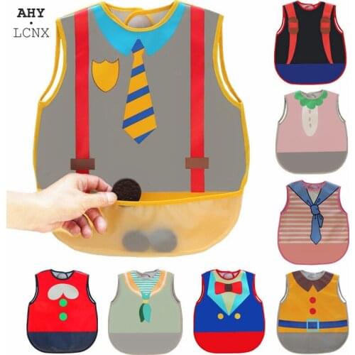 Baby Bibs Turn Bibs Cute Kid Lunch Bibs Child Waterproof Baby Bib Infant Feeding Apron Stuff EVA Soft Multi Pattern For Children