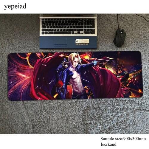 Fullmetal Alchemist mouse pad gamer 900x300x3mm notbook mouse mat cute gaming mousepad large home pad mouse desk padmouse mats