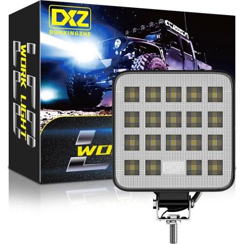 19LED Work Light Flood Beam Bar LED Worklight Offroad Car SUV CSV ATV Dropship Off-Road Driving Fog Lamps Work Light Accessories