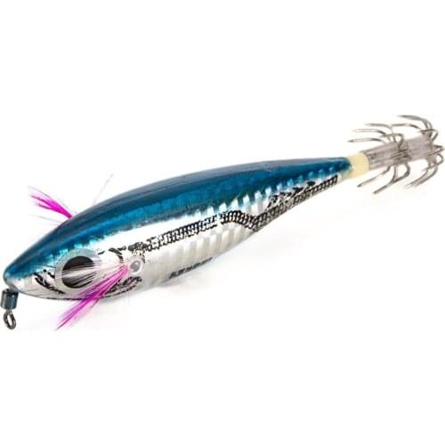 Fishing Lure Hard Bait Fake Shrimp Wood Bait Fishing Wobbler Squid Jig Artificial Jigging Lure Octopus Bait