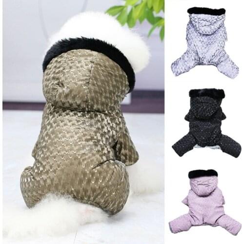 Dog WinterJacket With Hoodies Pet Cloth Warm and Soft Dog Vest Jackets Apparel For Small Medium Dogs Cats New Arrival