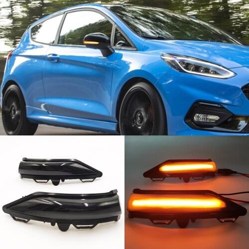 Car Flashing For Ford ST Line MK8 2018 Fiesta MK8 2019 2020 PUMA 2020 Rearview Mirror Indicator Lamp Side Wing LED Blinker Light