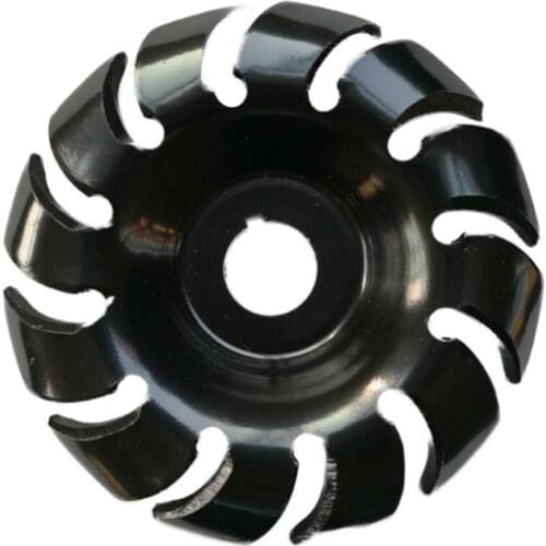 1PC 90mm Manganese Steel 12 Teeth Wood Carving Disc 22mm Bore Grinder Wood Shaping Disc for 125 Angle Grinder Woodworking Tool