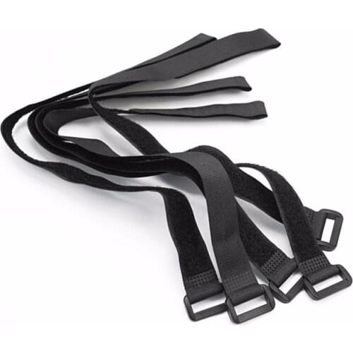 10pcs Black Reusable Nylon Self Adhesive Hook and Loop Cable Cord Ties Tidy Straps TV Organiser 45/60/80/100cm Length 2cm Width