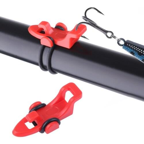 2021 NEW 1PC Portable Fixed Bait Fishing Hook Keeper Lure Holder With 3 Rubber Rings for Fishing Rod Gear Fish Tools Accessories