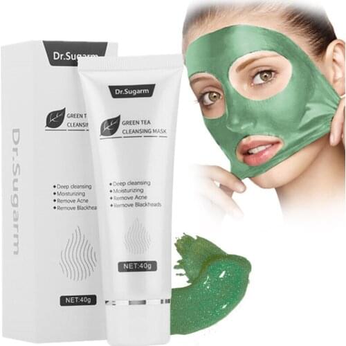 40g Sugarm Green Tea Blackhead Mask Skin Care Remove Acne Nose Deep Cleansing Pore Strip Moisturizer Peel Mask Face Care