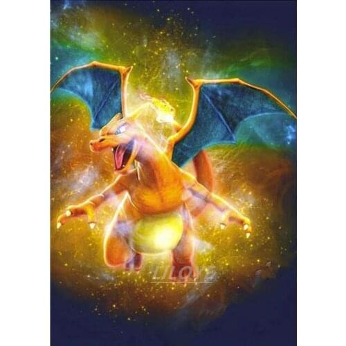 5D DIY Diamond Painting Cartoon Anime Pictures Full Square Round 3D Diamond Embroidery Crystal Mosaic Home Decoration Gift DF85