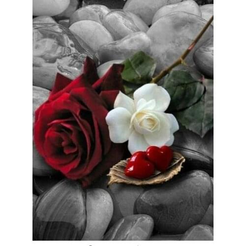 Diamond Painting Full Square Diamond Mosaic Sale Flowers Rhinestones Pictures Diamond Embroidery Drill Flowers Rose Kit