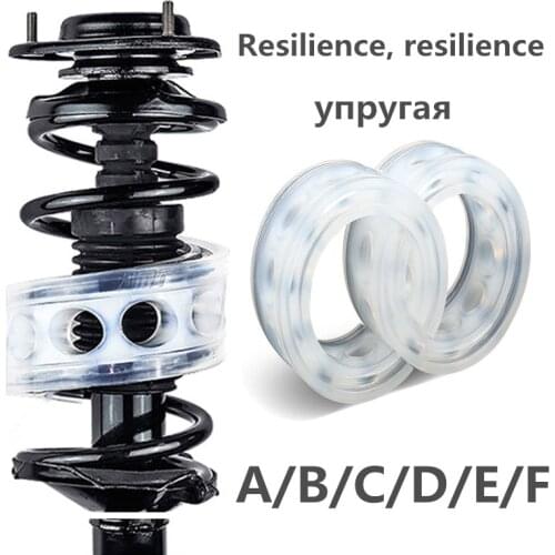 2pcs Car Shock Absorber Spring Bumper Power Auto-buffers A/B/C/D/E/F Type Springs Bumpers Cushion Urethane For Cars goods Buffer