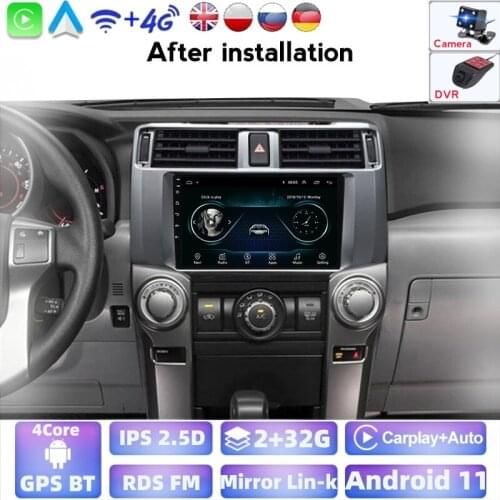 For Toyota 4 Runner 2015-2019 One Din Android GPS Navigation Car Radio Player Multimedia Player Head Unit Usb Support Carplay