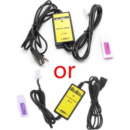 Auto Car USB Aux-in Cable Adapter MP3 Player Radio Interface For Toyota Camry/Corolla/Matrix 2*6Pin Audio AUX Cable Apr