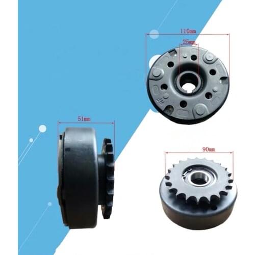5KW CENTRIFUGAL AUTO. CLUTCH 21T 25MM CHAIN 428 POWDER METALLURGY FOR HONDA GX390 GX420 389CC 13 ~ 15HP GO KART SNOWBLOWER ATV
