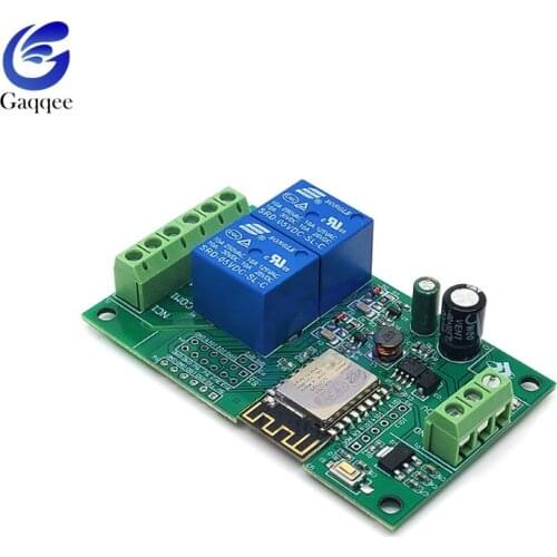 ESP8266 12V WIFI Relay Module IOT APP Remote Controller 2-ChannelDual Relay Module For Smart Home ESP-12F Development Board