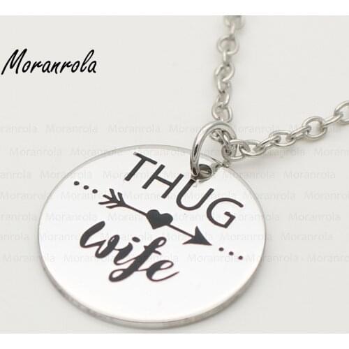 New arried "THUG wife "Copper thug wife necklace, mom life necklace &Keychain, Mothers day Jewelry Gift to Wife