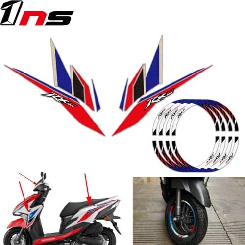 For Honda RX125 RX 125 modified car stickers anti-wear protection stickers wheel hub stickers rim reflective Decorative stickers