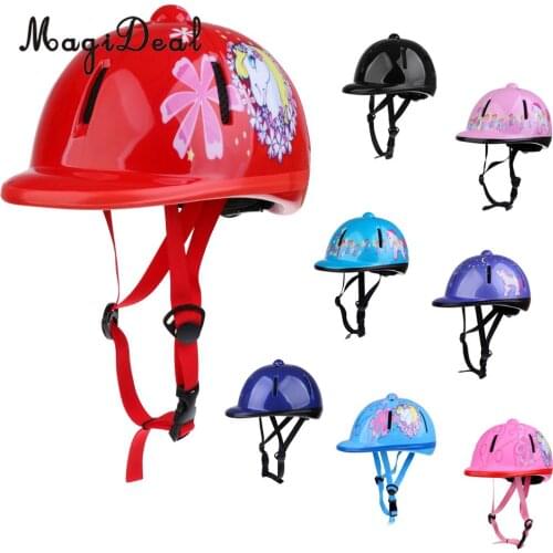 MagiDeal Adjustable Children Kids Adjustable Horse Riding Hat/Helmet Head Protective Gear Cycle Bike Equestrian Protective Gear