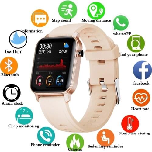 LIGE Men Smart Watch IP68 Waterproof Touch Screen Sport Fitness Heart Rate Blood Pressure Monitoring Women Smartwatch Relogio