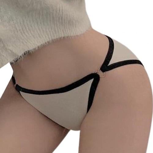 Sexy G-String Women Panties Underwear Solid Color Slim Strap Low Waist Lift Butt T-back Thong Briefs for Valentine Day