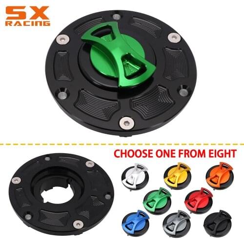 Motorcycle CNC Gas Fuel Tank Cap Cover Protection For Kawasaki NINJA250R 2008-2012 NINJA300 2013-2017 Z250SL 2017