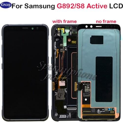 AMOLED For Samsung Galaxy s8 Active G892 LCD Display Touch Screen Digitizer Assembly replacement For samsung G892A g892u LCD