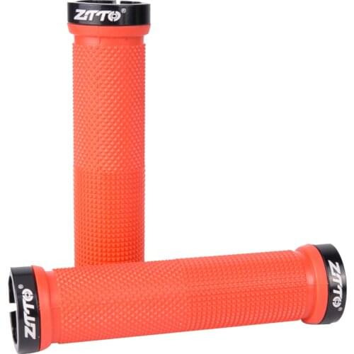 1Pair Cycling Alloy RubbeLockable Handle Grip Anti slip Grips for MTB Folding Bike Handlebar bicycle parts AG-16