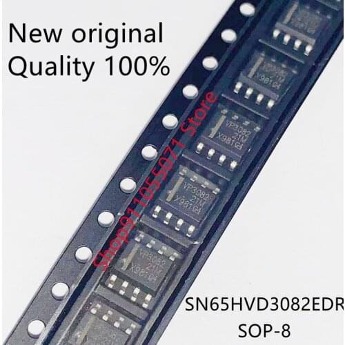 10PCS/LOT SN65HVD3082EDR SOP8 SN65HVD3082DR SOP SN65HVD3082 VP3082 SMD Original In Stock