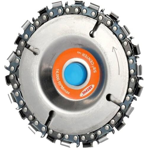 4 Inch Grinder Disc and Chain 22 Tooth Fine Cut Chain Set for 100/115 Angle Grinders