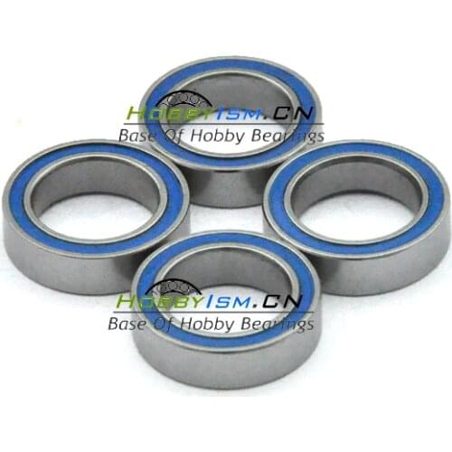 4PCS 10x16x5 Blue Rubber Bearings ABEC-3 MR1610 2RS/W5