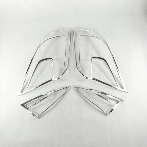 4pcs/set Car Styling ABS Chrome Rear Tail Light Lamp Frame Cover Trim Decoration Accessories For Honda Civic Sedan 10th 2016