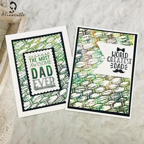 Alinacutle CLEAR STAMPS Wicker Texture Scrapbooking Handmade Card Album Paper Craft Rubber Transparent Silicon Stamp