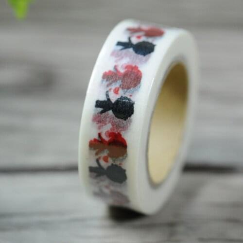 Free shipping Valentines day Washi Paper Masking Tape/love between red girl and black boy
