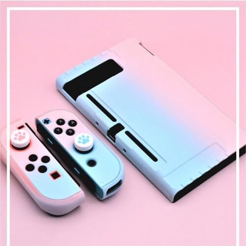 For Nintendo Switch NS Joy Con Case Coloful PC Protective Outer Coque Shell Nintend Switch Console Detachable Ultra Thin Cover