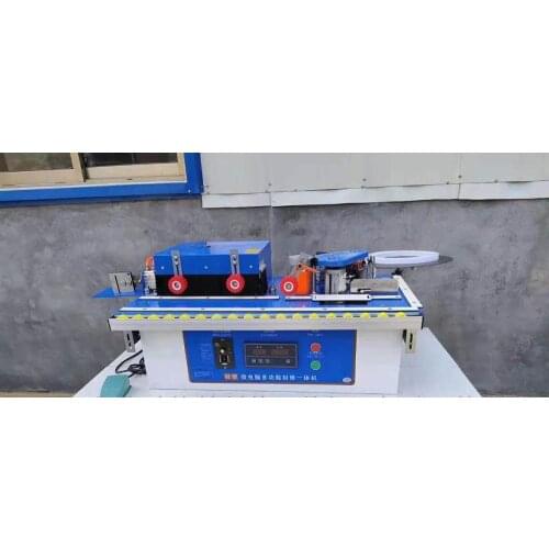 Woodworking edge banding machine trimming, rotating function microcomputer, can be straight line, curve + widening
