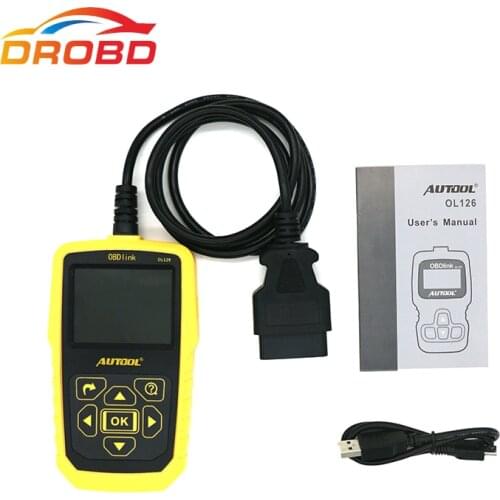 AUTOOL OL129 OBD2/EOBD CAN Universal Code Reader Scanner Engine Error Diagnostic Tool With Battery Power better Than AUTEL 519