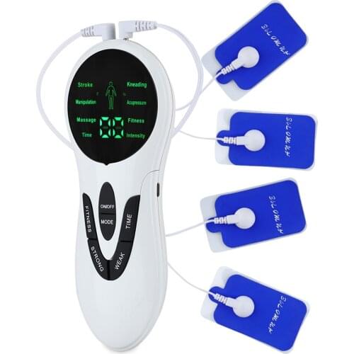 Electric herald Tens Muscle Stimulator EMS Acupuncture Body Massager 6 Models 15 Intensity Digital Therapy Health Care Machine