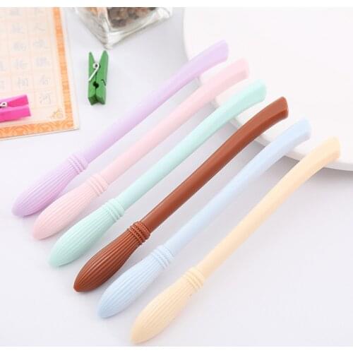 1 Piece Lytwtws Cute Creative Macarone Sky Broom Kawaii Cartoon Stationery Material Office School Supplies Kids Gifts Gel Pen