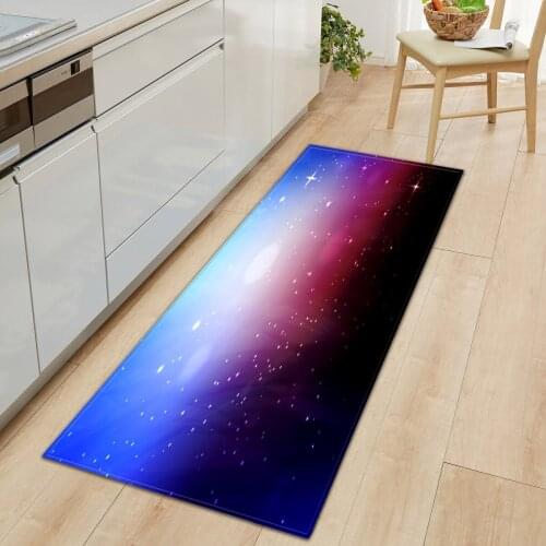 Thregost Long Kitchen Floor Mats Anti-Slip Printed Modern Hallway Doormats Microfiber Living Room Kitchen Washable Carpet