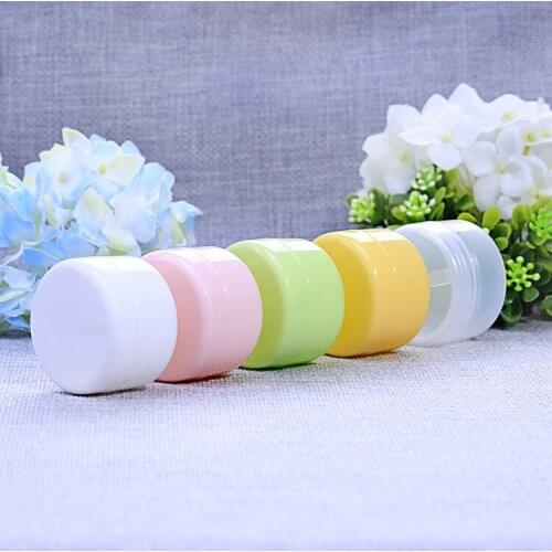 10pcs/lot 10g/20g/50g/100g/250g Round Clear Plastic Cosmetic Container Empty Makeup PP Facial Cream Box DIY Face Cream Jar Cans