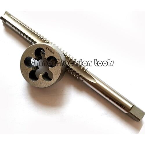 2PCS HSS Metric Trapezoidal thread tap and Die set Tr8 Tr10 Tr12 Tr14 Tr16 Tr18 Tr20 Left Right hand taps dies sets T8 T10 T12