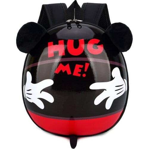 Disney new childrens school bag kindergarten boy baby eggshell backpack cartoon Mickey mouse cute little girl backpack