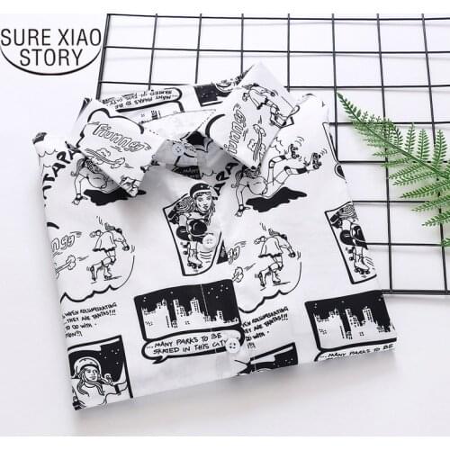 Casual Loose Cardigan Shirt Women Print Blouse Women Tops Floral Blusas Mujer Autumn Clothes 2021 New Long Sleeve Tops 7614 50