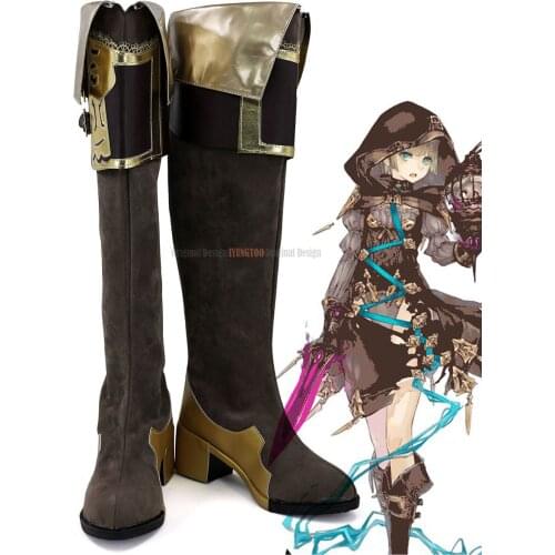 Hansel Gretel Cosplay Boots Game SINoALICE Hansel Long Boots Shoes Cosplay Custom Made Any Size