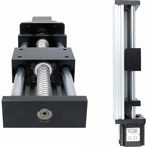 GGP 1204 1605 1610 Ball screw Linear Guide Motion Module 50-700MM Effective Stroke Rail Table With motor for CNC 3D Printer Part