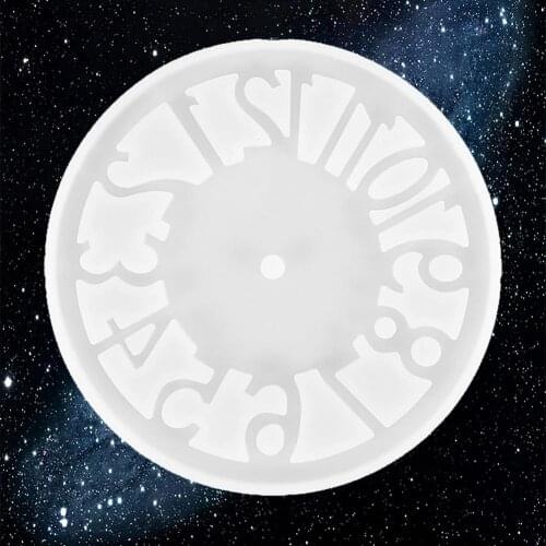 Silicone Mold Clock For Jewelry Small & Big Size Clock Resin Silicone Mould Handmade Tool Epoxy Resin Molds Home Decor 15.5cm #3