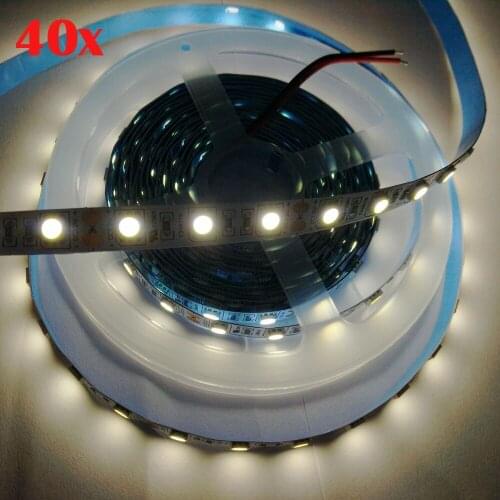 3 Years Warranty FREE DHL 200m Korea Chip 14~16W/m Non Waterproof DC12V 5050 White/Warm/Cold White/Nature White LED Strip Light