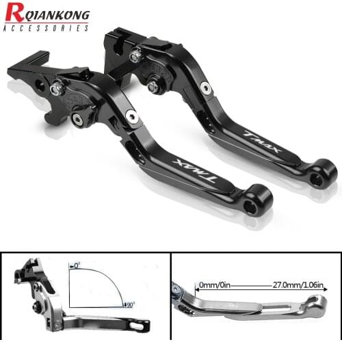 T-MAX Tmax 500 2017 2016 2015 Motorcycle Clutch Brake Levers Aluminum Adjustable Extendable Levers For YAMAHA TMAX 500 2008-2018