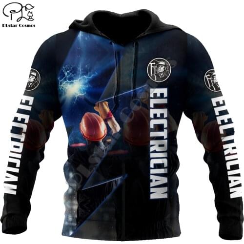 PLstar Cosmos 3DPrint Electrician Lineman IronWorker Harajuku Streetwear Men/Women Unisex Funny Zip Hoodie/Sweatshirt/Jacket-a5