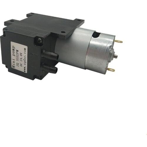 24V Mini Vacuum Pump 8L/min High Pressure Suction Diaphragm Pumps with Holder