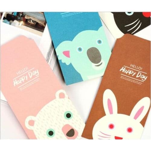 50 Pcs/lot Cartoon Animal Paper Envelope Fashion People Envelopes Stars Shine Envelope For Party Wedding Letter Invitations