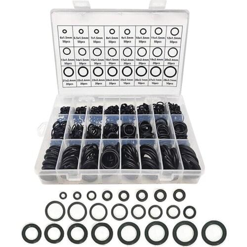 740Pcs Rubber O Ring Assortment Kits 24 Sizes Sealing Gasket Washer for Automotive Repair, Plumbing and Faucet, O-Rings